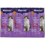 تشویقی گربه وینستون مدل مدادی طعم مرغ و جگر و علف 50 گرم